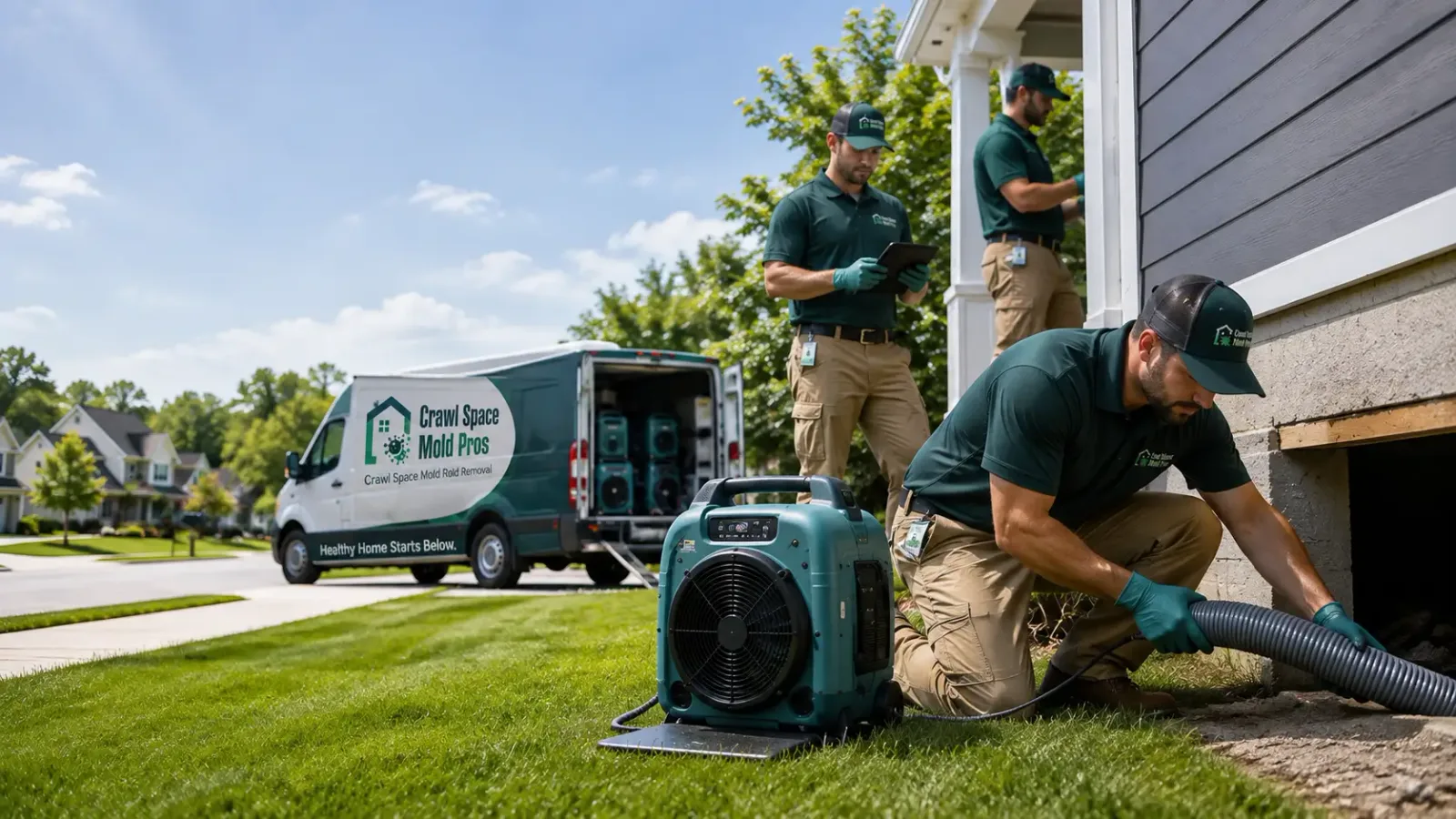 Crawl Space Mold Removal in Lost Springs, WY